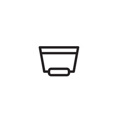 Bowl Mixing Hair Outline Icon