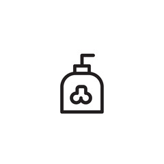 Clean Hair Shampoo Outline Icon