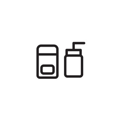 Hair Body Cream Outline Icon