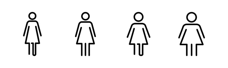 Female icon vector illustration. woman sign and symbol