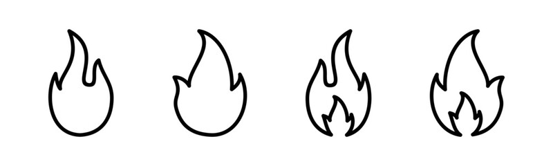 Fire icon vector illustration. fire sign and symbol