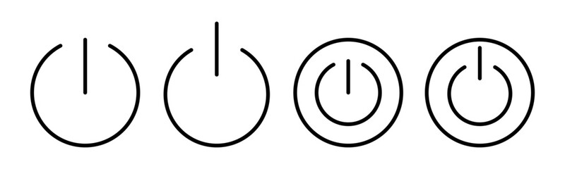 Power icon vector illustration. Power Switch sign and symbol. Electric power