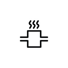 catalytic converter problem vector illustration