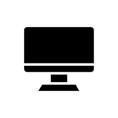 vector monitor icon flat illustration on white background ..eps