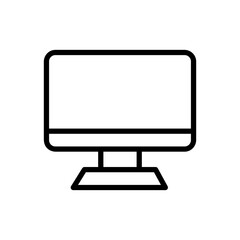 vector monitor icon illustration on white background..eps