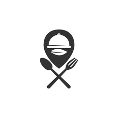 catering logo template. Icon Illustration Brand Identity. Isolated and flat illustration. Vector graphic
