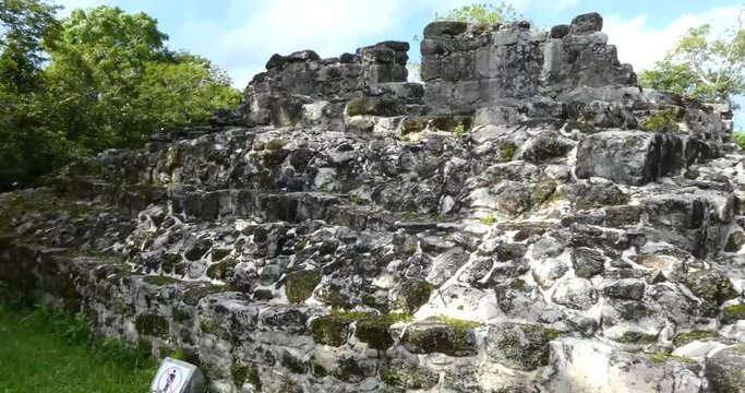 The Niches building (Los Nichos) at San Gervasio, Mayan archeological site, Cozumel, Mexico.