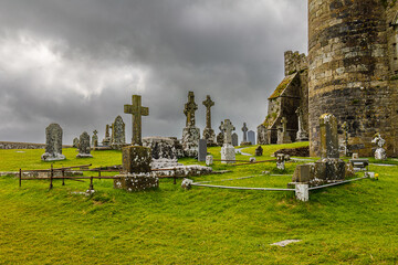 cemetery on a hill