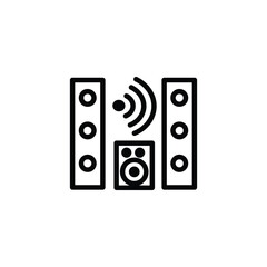speaker icon sign symbol vector illustration
