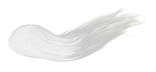 Two tone Wig hair style fly fall explosion. White Black woman wig hair float in mid air. Two tone...