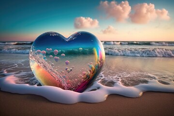 heart on the beach, ia generativa