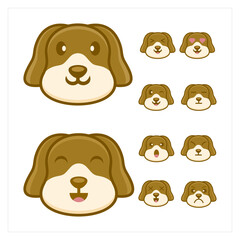 cute dog animal design vector