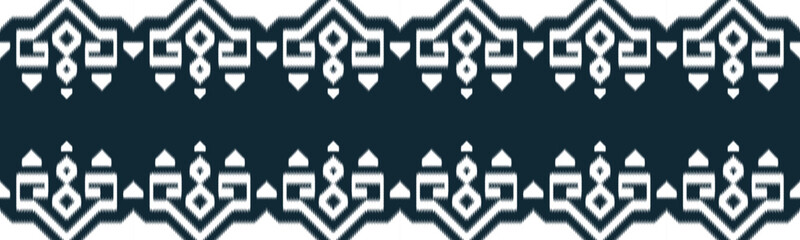 Ikat Ethnic Seamless Pattern Design in tribalt vertical. Geomatirc tribal vector texture. Figure tribal embroidery. backgroud Vector illustration EP.74