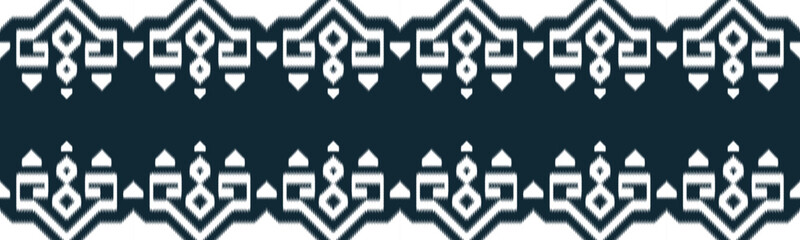 Ikat Ethnic Seamless Pattern Design in tribalt vertical. Geomatirc tribal vector texture. Figure tribal embroidery. backgroud Vector illustration EP.74