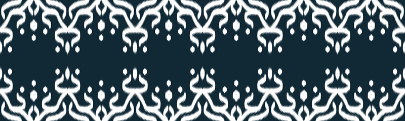 Ikat Ethnic Seamless Pattern Design in tribalt vertical. Geomatirc tribal vector texture. Figure tribal embroidery. backgroud Vector illustration EP.78