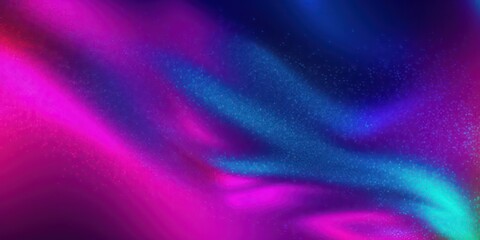 Fototapeta na wymiar Neon color background. Glitter texture. Holographic radiance. Solar blast. Blur magenta pink blue shimmering grain