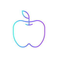 Apple Science icon with blue duotone style. fresh, healthy, organic, vitamin, nutrition, juicy, vegetarian. Vector illustration