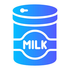 milk powder gradient icon