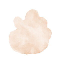 Peach Watercolor Abstract Shapes