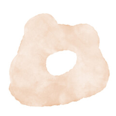 Peach Watercolor Abstract Shapes