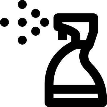 recommend clip art: spray bottle black outline icon