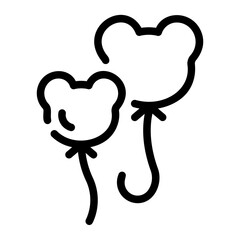 ballon line icon