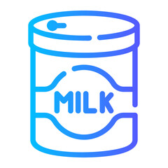 milk powder gradient icon