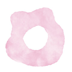 Pastel Pink Watercolor Abstract Shapes
