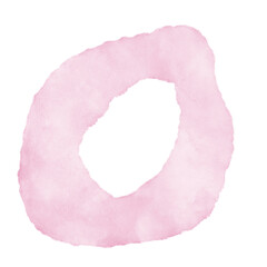 Pastel Pink Watercolor Abstract Shapes