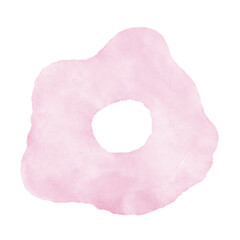 Pastel Pink Watercolor Abstract Shapes