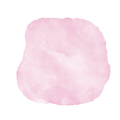 Fototapeta premium Pastel Pink Watercolor Abstract Shapes