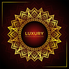 Vector a gold and black background with a gold design and the word luxury