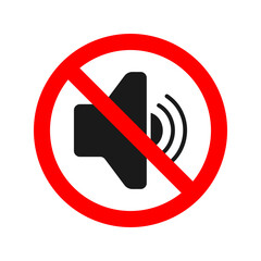 no sound sign