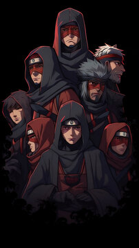 Akatsuki Portrait With Black Background