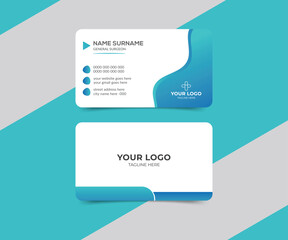 Healthcare services modern business card design template