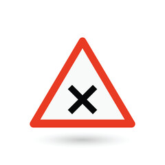 Traffic signs road collection series. Warning signs