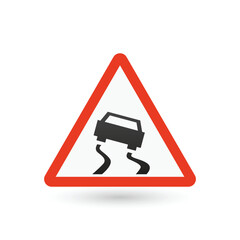 Traffic signs road collection series. Warning signs