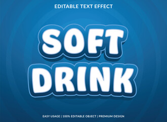 text effect editable template with abstract font style use for typography brand and logo