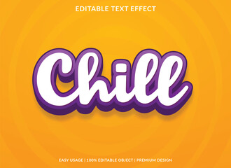 text effect editable template with abstract font style use for typography brand and logo
