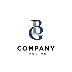 
Letter B and G Law logo icon vector template.