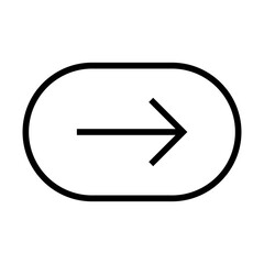 Thin Round Outline Arrow