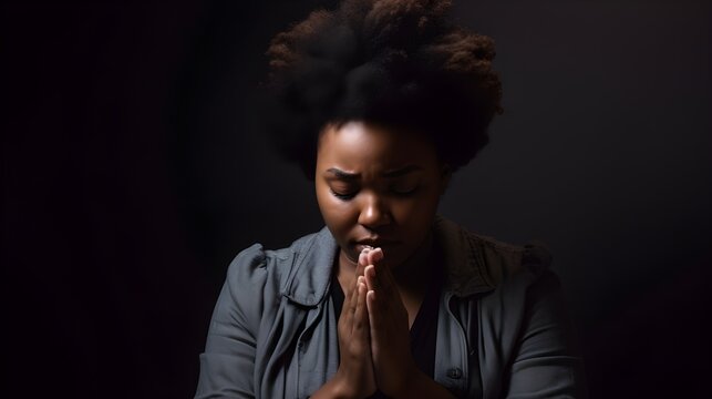 woman praying