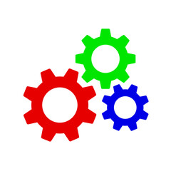 RGB gears icon