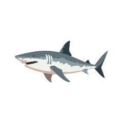 Fototapeta premium spooky underwater shark design