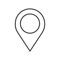 map, map marker, location pin, map pin icon, icon vector illustration editable stroke.
