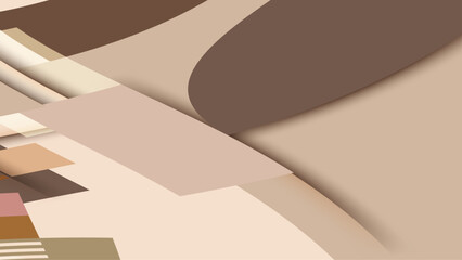 Brown and cream abstract geometrical background