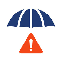 risk management vector sign icon