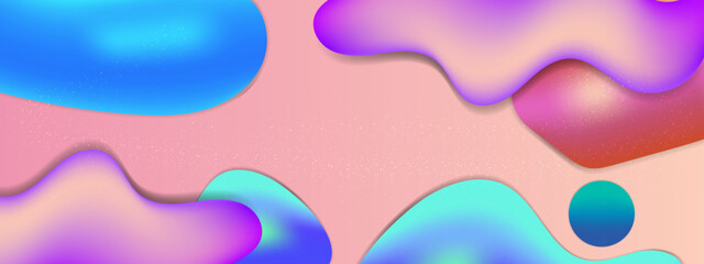 Vector abstract colorful colourful gradient background with fluid shapes