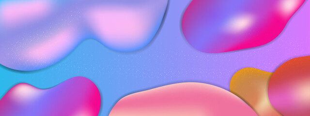 Vector colorful colourful liquid shapes background