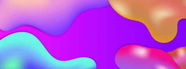 Vector abstract colorful colourful gradient background with fluid shapes